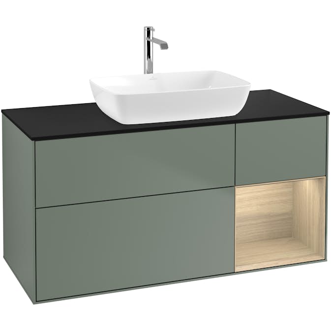 Tvättställsskåp Villeroy & Boch Finion med 3 Lådor Hylla och Bänkskiva för Fristående Tvättställ från Artis & Collaro