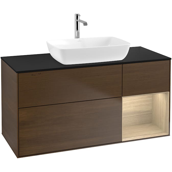 Tvättställsskåp Villeroy & Boch Finion med 3 Lådor Hylla och Bänkskiva för Fristående Tvättställ från Artis & Collaro