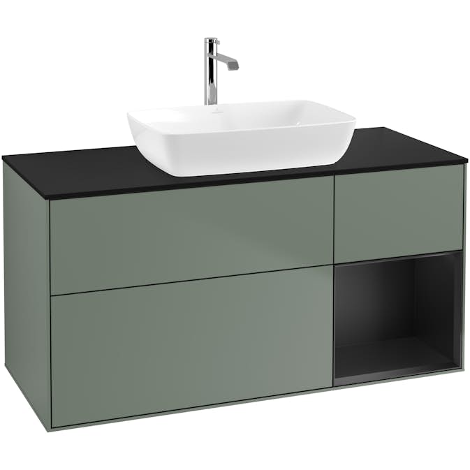 Tvättställsskåp Villeroy & Boch Finion med 3 Lådor Hylla och Bänkskiva för Fristående Tvättställ från Artis & Collaro