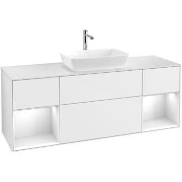 Tvättställsskåp Villeroy & Boch Finion med Två Hyllor och Bänkskiva för Fristående Tvättställ från Artis & Collaro