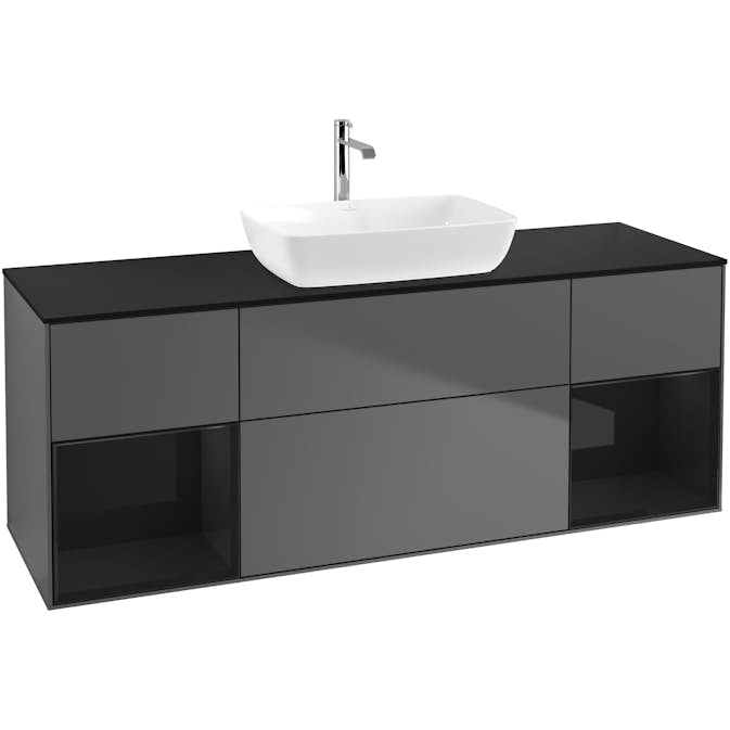 Tvättställsskåp Villeroy & Boch Finion med Två Hyllor och Bänkskiva för Fristående Tvättställ från Artis & Collaro