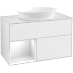 Tvättställsskåp Villeroy & Boch Finion med 2 Lådor Hylla och Bänkskiva för Fristående Tvättställ från Artis & Collaro