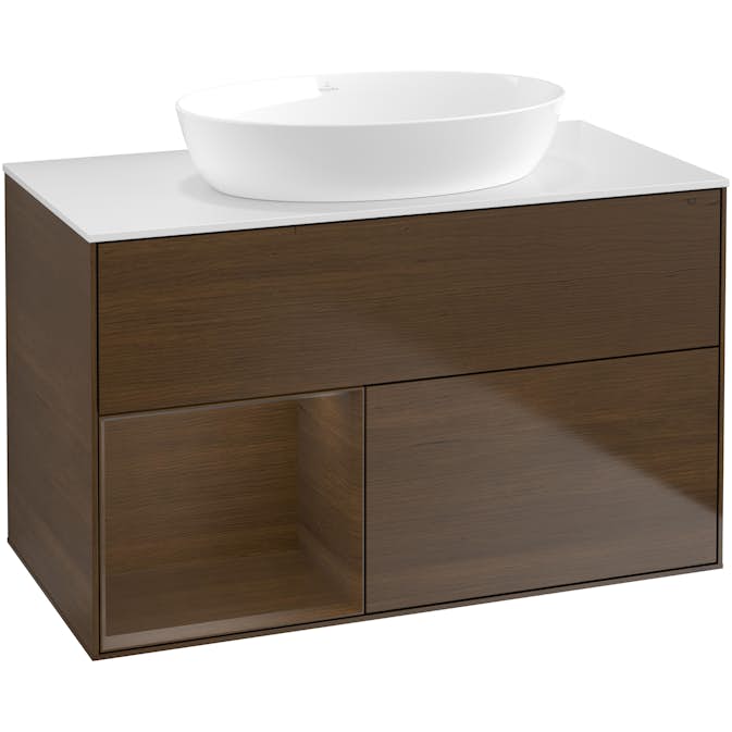 Tvättställsskåp Villeroy & Boch Finion med 2 Lådor Hylla och Bänkskiva för Fristående Tvättställ från Artis & Collaro