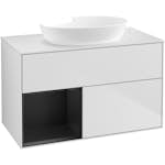 Tvättställsskåp Villeroy & Boch Finion med 2 Lådor Hylla och Bänkskiva för Fristående Tvättställ från Artis & Collaro