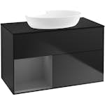 Tvättställsskåp Villeroy & Boch Finion med 2 Lådor Hylla och Bänkskiva för Fristående Tvättställ från Artis & Collaro