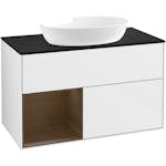 Tvättställsskåp Villeroy & Boch Finion med 2 Lådor Hylla och Bänkskiva för Fristående Tvättställ från Artis & Collaro