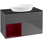 Tvättställsskåp Villeroy & Boch Finion med 2 Lådor Hylla och Bänkskiva för Fristående Tvättställ från Artis & Collaro