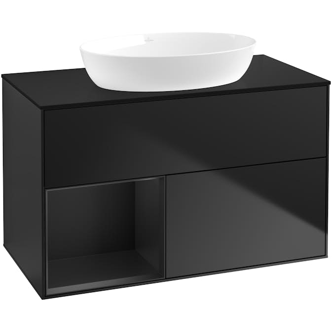 Tvättställsskåp Villeroy & Boch Finion med 2 Lådor Hylla och Bänkskiva för Fristående Tvättställ från Artis & Collaro