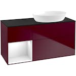 Tvättställsskåp Villeroy & Boch Finion med 3 Lådor Hylla och Bänkskiva för Ocentrerat Tvättställ från Artis & Collaro