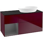 Tvättställsskåp Villeroy & Boch Finion med 3 Lådor Hylla och Bänkskiva för Ocentrerat Tvättställ från Artis & Collaro