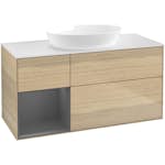 Tvättställsskåp Villeroy & Boch Finion med 3 Lådor Hylla och Bänkskiva för Fristående Tvättställ från Artis & Collaro