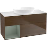 Tvättställsskåp Villeroy & Boch Finion med 3 Lådor Hylla och Bänkskiva för Fristående Tvättställ från Artis & Collaro