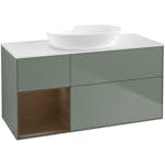 Tvättställsskåp Villeroy & Boch Finion med 3 Lådor Hylla och Bänkskiva för Fristående Tvättställ från Artis & Collaro