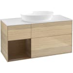 Tvättställsskåp Villeroy & Boch Finion med 3 Lådor Hylla och Bänkskiva för Fristående Tvättställ från Artis & Collaro