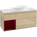Tvättställsskåp Villeroy & Boch Finion med 3 Lådor Hylla och Bänkskiva för Fristående Tvättställ från Artis & Collaro