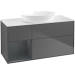 Tvättställsskåp Villeroy & Boch Finion med 3 Lådor Hylla och Bänkskiva för Fristående Tvättställ från Artis & Collaro