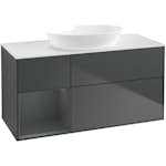 Tvättställsskåp Villeroy & Boch Finion med 3 Lådor Hylla och Bänkskiva för Fristående Tvättställ från Artis & Collaro