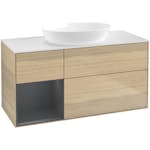 Tvättställsskåp Villeroy & Boch Finion med 3 Lådor Hylla och Bänkskiva för Fristående Tvättställ från Artis & Collaro
