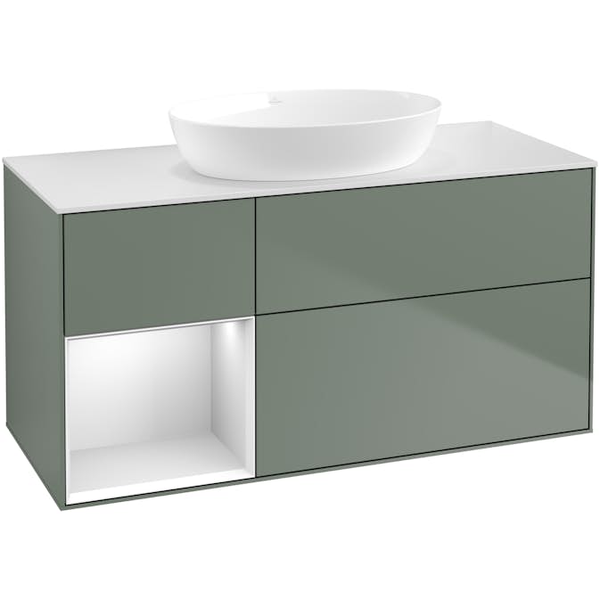 Tvättställsskåp Villeroy & Boch Finion med 3 Lådor Hylla och Bänkskiva för Fristående Tvättställ från Artis & Collaro