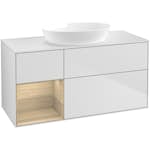 Tvättställsskåp Villeroy & Boch Finion med 3 Lådor Hylla och Bänkskiva för Fristående Tvättställ från Artis & Collaro