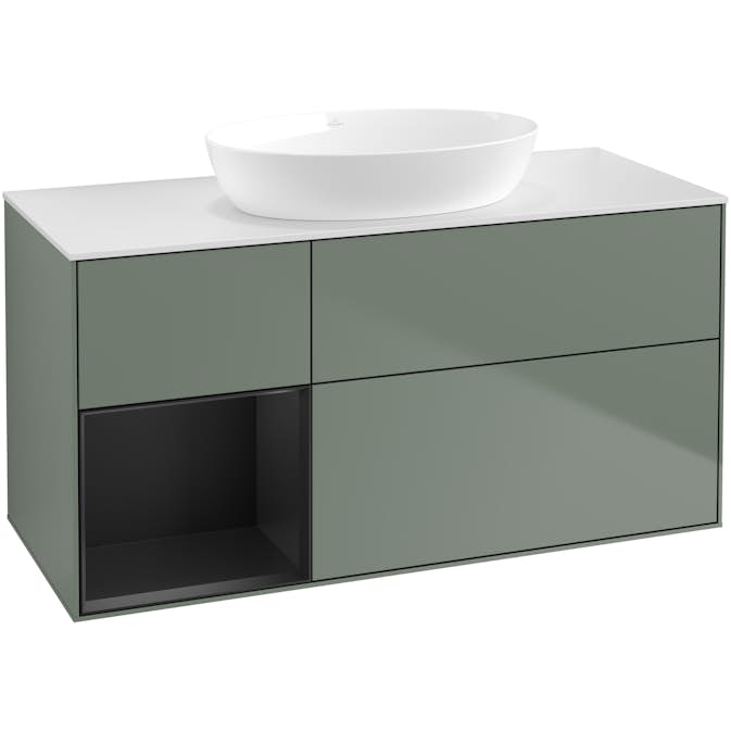 Tvättställsskåp Villeroy & Boch Finion med 3 Lådor Hylla och Bänkskiva för Fristående Tvättställ från Artis & Collaro