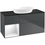 Tvättställsskåp Villeroy & Boch Finion med 3 Lådor Hylla och Bänkskiva för Fristående Tvättställ från Artis & Collaro