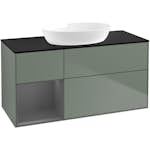 Tvättställsskåp Villeroy & Boch Finion med 3 Lådor Hylla och Bänkskiva för Fristående Tvättställ från Artis & Collaro