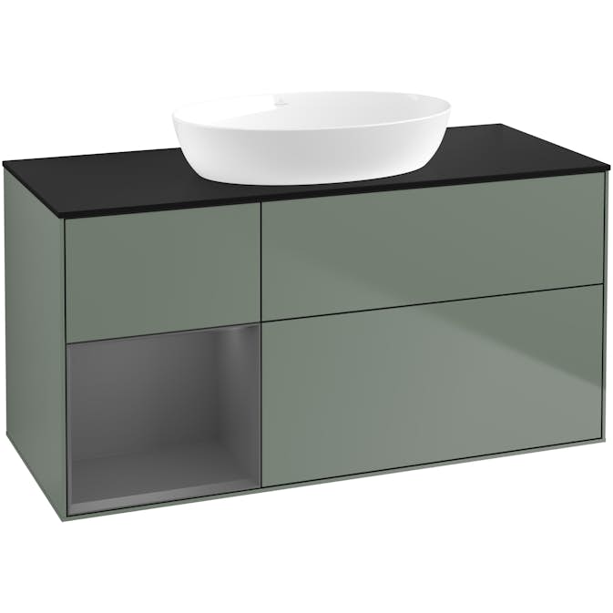 Tvättställsskåp Villeroy & Boch Finion med 3 Lådor Hylla och Bänkskiva för Fristående Tvättställ från Artis & Collaro