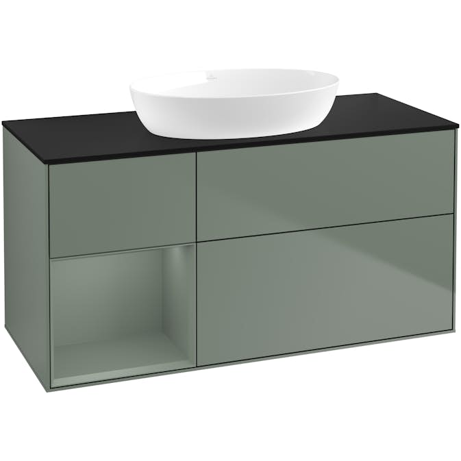 Tvättställsskåp Villeroy & Boch Finion med 3 Lådor Hylla och Bänkskiva för Fristående Tvättställ från Artis & Collaro