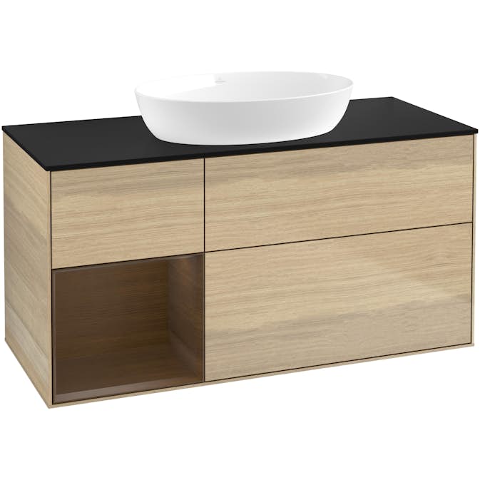 Tvättställsskåp Villeroy & Boch Finion med 3 Lådor Hylla och Bänkskiva för Fristående Tvättställ från Artis & Collaro