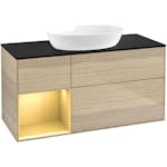 Tvättställsskåp Villeroy & Boch Finion med 3 Lådor Hylla och Bänkskiva för Fristående Tvättställ från Artis & Collaro