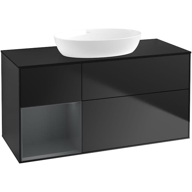 Tvättställsskåp Villeroy & Boch Finion med 3 Lådor Hylla och Bänkskiva för Fristående Tvättställ från Artis & Collaro