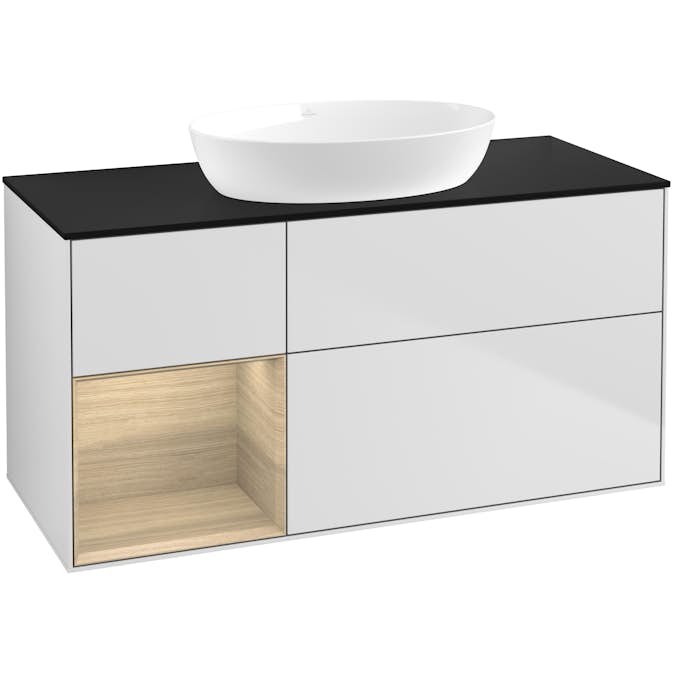 Tvättställsskåp Villeroy & Boch Finion med 3 Lådor Hylla och Bänkskiva för Fristående Tvättställ från Artis & Collaro