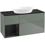 Tvättställsskåp Villeroy & Boch Finion med 3 Lådor Hylla och Bänkskiva för Fristående Tvättställ från Artis & Collaro