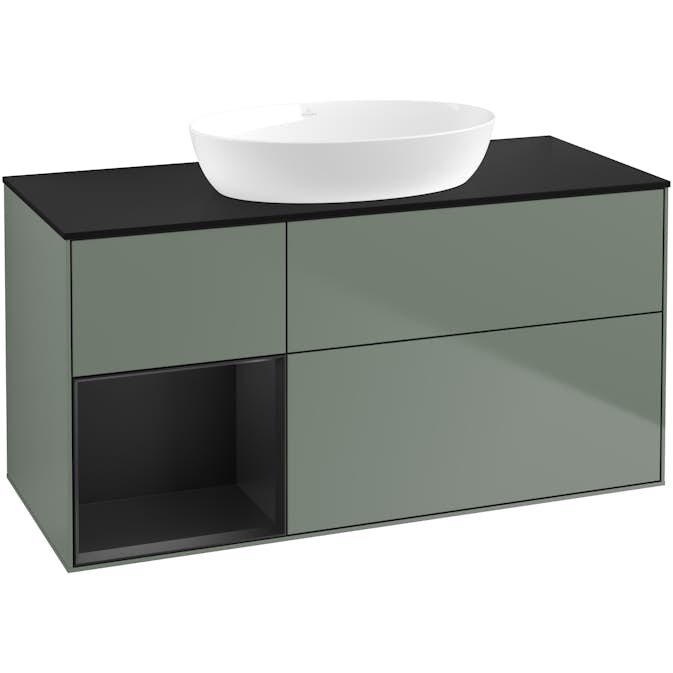 Tvättställsskåp Villeroy & Boch Finion med 3 Lådor Hylla och Bänkskiva för Fristående Tvättställ från Artis & Collaro