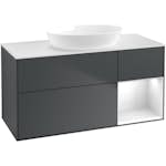 Tvättställsskåp Villeroy & Boch Finion med 3 Lådor Hylla och Bänkskiva för Fristående Tvättställ från Artis & Collaro