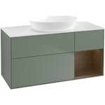 Tvättställsskåp Villeroy & Boch Finion med 3 Lådor Hylla och Bänkskiva för Fristående Tvättställ från Artis & Collaro