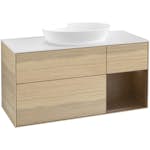 Tvättställsskåp Villeroy & Boch Finion med 3 Lådor Hylla och Bänkskiva för Fristående Tvättställ från Artis & Collaro