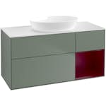 Tvättställsskåp Villeroy & Boch Finion med 3 Lådor Hylla och Bänkskiva för Fristående Tvättställ från Artis & Collaro
