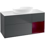 Tvättställsskåp Villeroy & Boch Finion med 3 Lådor Hylla och Bänkskiva för Fristående Tvättställ från Artis & Collaro