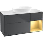 Tvättställsskåp Villeroy & Boch Finion med 3 Lådor Hylla och Bänkskiva för Fristående Tvättställ från Artis & Collaro