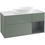 Tvättställsskåp Villeroy & Boch Finion med 3 Lådor Hylla och Bänkskiva för Fristående Tvättställ från Artis & Collaro