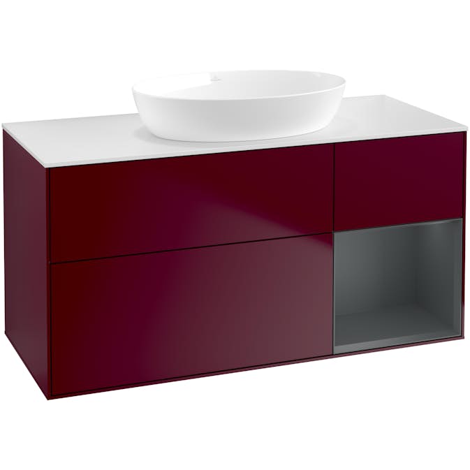 Tvättställsskåp Villeroy & Boch Finion med 3 Lådor Hylla och Bänkskiva för Fristående Tvättställ från Artis & Collaro
