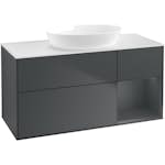 Tvättställsskåp Villeroy & Boch Finion med 3 Lådor Hylla och Bänkskiva för Fristående Tvättställ från Artis & Collaro