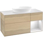 Tvättställsskåp Villeroy & Boch Finion med 3 Lådor Hylla och Bänkskiva för Fristående Tvättställ från Artis & Collaro