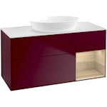 Tvättställsskåp Villeroy & Boch Finion med 3 Lådor Hylla och Bänkskiva för Fristående Tvättställ från Artis & Collaro