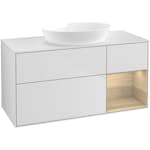 Tvättställsskåp Villeroy & Boch Finion med 3 Lådor Hylla och Bänkskiva för Fristående Tvättställ från Artis & Collaro