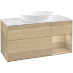 Tvättställsskåp Villeroy & Boch Finion med 3 Lådor Hylla och Bänkskiva för Fristående Tvättställ från Artis & Collaro