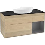 Tvättställsskåp Villeroy & Boch Finion med 3 Lådor Hylla och Bänkskiva för Fristående Tvättställ från Artis & Collaro