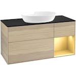 Tvättställsskåp Villeroy & Boch Finion med 3 Lådor Hylla och Bänkskiva för Fristående Tvättställ från Artis & Collaro